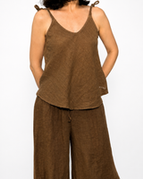 TOP IN LINO CACAO