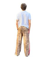 DOLCE FAR NIENTE UNISEX SABBIA - PANTALONE IN COTONE A BARRÈ FLOREALE