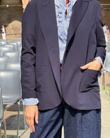 BLAZER OVER CON FANTASIA DI BOTTONI
