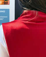 GILET IN FELPA ROSSO