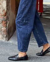 PANTALONE LUNA BAGGY DENIM NAVY