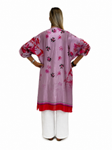 KIMONO AMALFI LUNGO RED