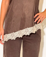 VEGA TANK TOP - with antique lace