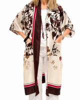 KIMONO AMALFI LUNGO BURRO
