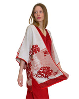 KIMONO IN JACQUARD DI COTONE FUOCO