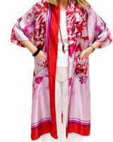 KIMONO AMALFI LUNGO RED