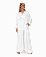 CAMICIA KIMONO IN RASO DI VISCOSA NUVOLA