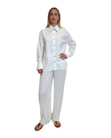 CAMICIA IN COTONE CON DETTAGLI PLISSÉ