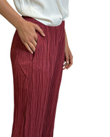 PANTALONE IN PLISSÉ CORTECCIA PEONIA
