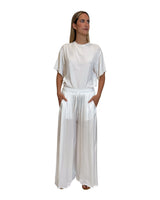 PANTALONE IN VISCOSA CON ELASTICO NUVOLA