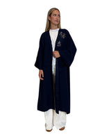 KIMONO LUNGO CON PAILLETTES BLU