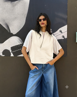 GILET IN FELPA PANNA