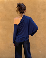 BLUSA ASIMMETRICA BLU