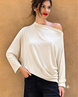 BLUSA ASIMMETRICA PANNA