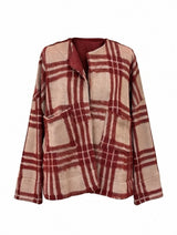 Giacchino jacquard rosso – sfilata