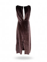 Abito velluto vino - sfilata