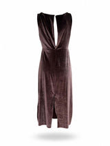 Abito velluto vino - sfilata