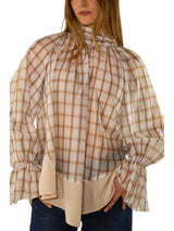 BLUSA CHECK AMPIA