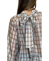 BLUSA CHECK AMPIA CORTA