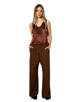 PANTALONE IN CREPE DE CHINE