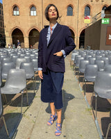 BLAZER OVER CON FANTASIA DI BOTTONI