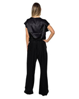 PANTALONE IN CREPE DE CHINE