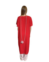T-SHIRT FRACH IN CREPE DE CHIN FUOCO