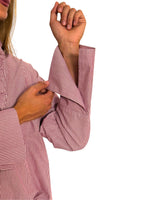 CAMICIA OVER RIGHE RED
