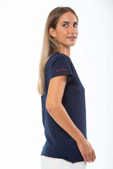 T-SHIRT DONNA ROSSO BLU