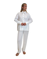 CAMICIA IN COTONE CON DETTAGLI PLISSÉ