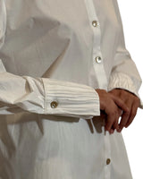 CAMICIA IN COTONE CON DETTAGLI PLISSÉ