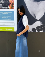 GILET IN FELPA BLU