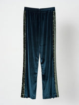 Pantalone velluto devoré verde bosco – sfilata