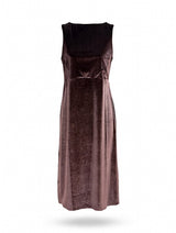 Abito velluto vino - sfilata