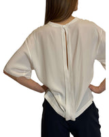 T-SHIRT IN CREPE DE CHINE