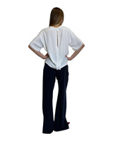 T-SHIRT IN CREPE DE CHINE