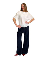 T-SHIRT IN CREPE DE CHINE