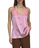 CANOTTA IN SETA ROSA