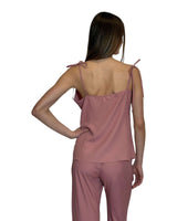 TOP IN CREPE DE CHINE ROSA