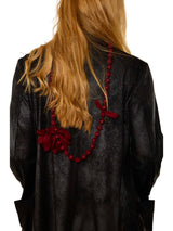 SPOLVERINO LUNGO IN ECO SUEDE