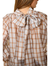 BLUSA CHECK AMPIA