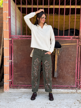 PANTALONE BAGGY ICONIC STRASS