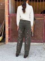 PANTALONE BAGGY ICONIC STRASS